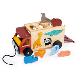 Mentari Wooden Shape Sorting Safari Truck – Traditional Toy