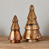 Nkuku Konara gold crackle glass trees, both sizes framed prominently