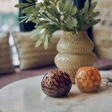 Nila Glass Candle Holder - Wine