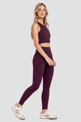 Elevate Full-Length Pocket Leggings – Black Cherry, M