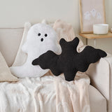 White Faux Fur Ghost Cushion