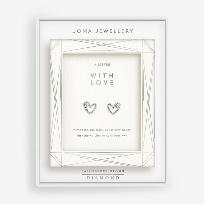 A Little With Love Diamond Stud Earrings