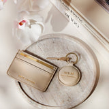 Katie Loxton Keyring & Card Holder Set 'Mum - Taupe
