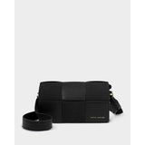 Katie Loxton Taya Suedette Crossbody Bag - Black