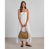 Katie Loxton Nova Hand Woven Suedette Large Shoulder Bag - Caramel