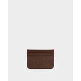 Nova Woven Texture Cardholder - Chocolate Woven