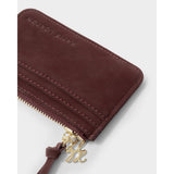 Gift Boxed Coin & Cardholder - Cherry Suedette