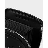 Klara Concertina Cardholder - Black Studded