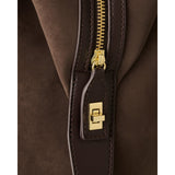 Charlbury Cabin Bag - Bitter Chocolate Suedette