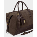 Charlbury Cabin Bag - Bitter Chocolate Suedette