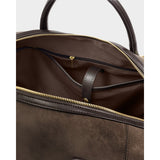 Charlbury Cabin Bag - Bitter Chocolate Suedette
