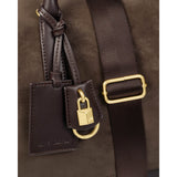 Charlbury Cabin Bag - Bitter Chocolate Suedette