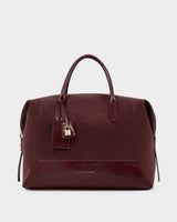 Charlbury Cabin Bag - Cherry Suedette