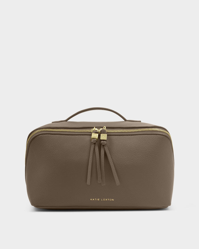 Soho Medium Makeup & Wash Bag – Mink