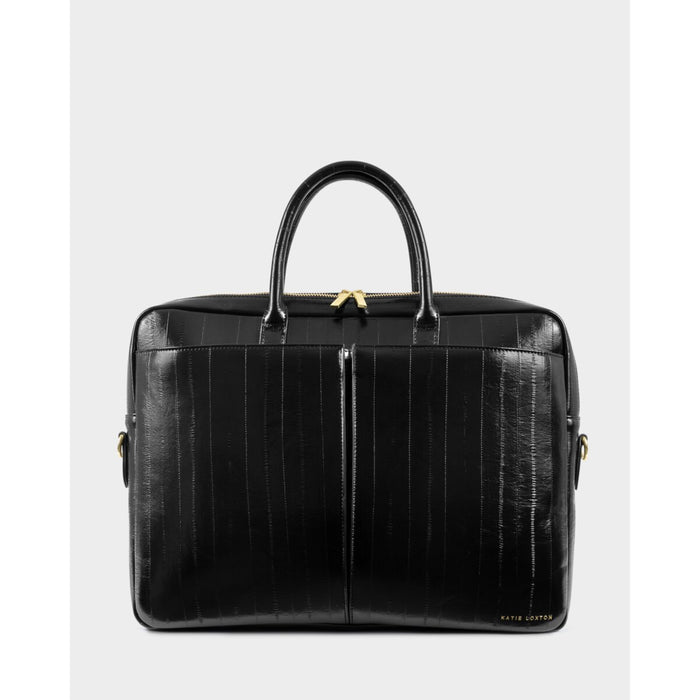 City Laptop Bag - Black Eel