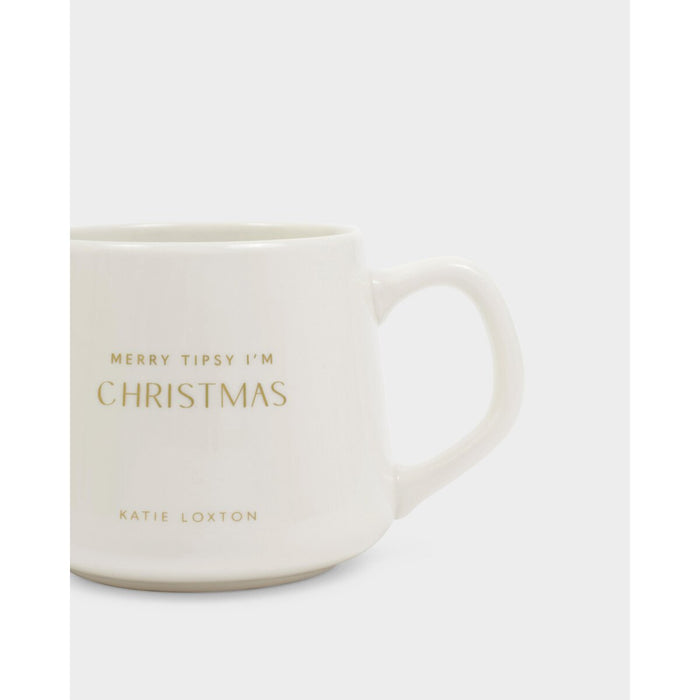 Gift Boxed Porcelain Mug -  'Merry Tipsy, I'm Christmas'