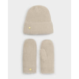 Katie Loxton - Gift Boxed Hat & Mittens Set - Taupe