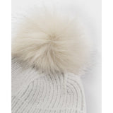 Katie Loxton Sequin Pom Pom Hat – Pale Grey | Sparkly Winter Hat