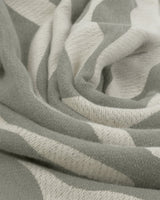 Blanket Scarf Wave Pattern - Green