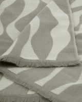 Blanket Scarf Wave Pattern - Green