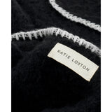 Katie Loxton Whipstitch Blanket Cape with Belt – Black | Luxury Wrap