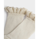 Katie Loxton Luxury Gift Boxed Ruffle Socks - Off White