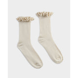 Katie Loxton Luxury Gift Boxed Ruffle Socks - Off White