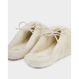 Katie Loxton Borg Ballet Slippers Gift Boxed -Medium (5-6) - Off White