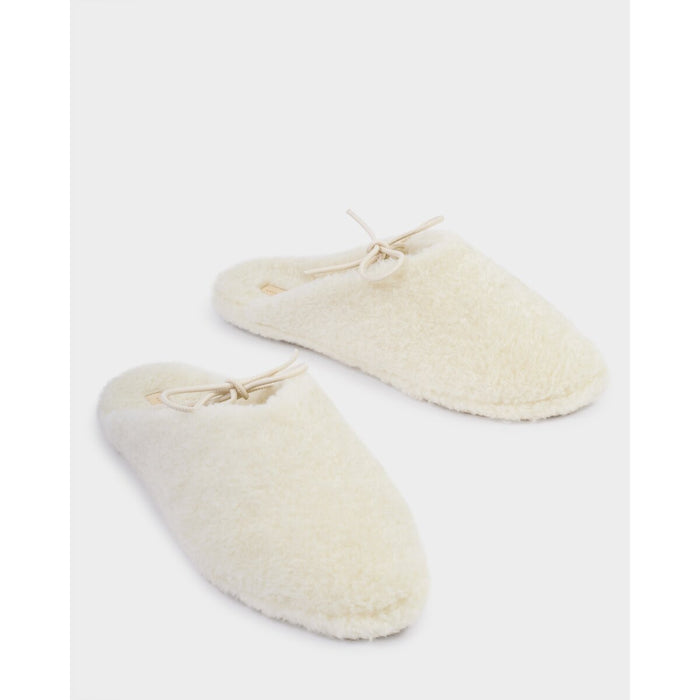 Katie Loxton Borg Ballet Slippers Gift Boxed - Small (3-4) - Off White