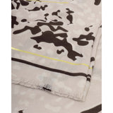 Katie Loxton Animal Printed Foil Scarf - Taupe, Chocolate & Gold