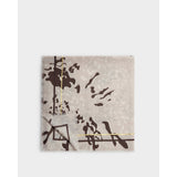 Katie Loxton Animal Printed Foil Scarf - Taupe, Chocolate & Gold