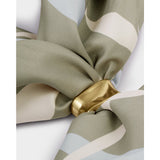 Satin Multiway Scarf - Sage & Pastel Blue
