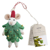 Felt Mouse Christmas Tree Decoration