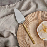 Nkuku Sirkali Brushed Gold Cake Slice