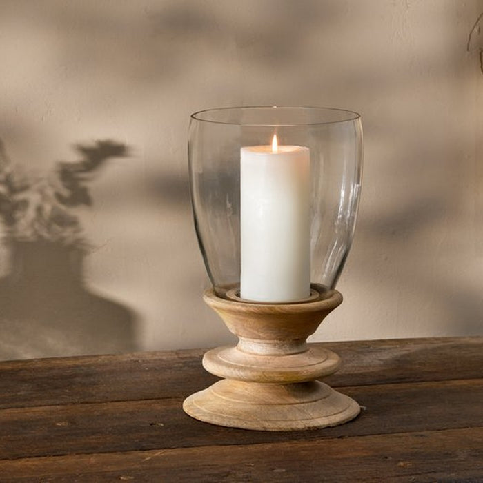 Eluru Mango Wood Hurricane Lantern