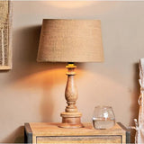 Nkuku Usha Mango Wood Table Lamp