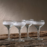 Anara Etched Champagne Glasses (Set of 4)