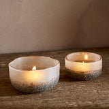 Riyara Recycled Glass Tealights - Silver Sparkle - (Set of 2)