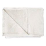 Luxury Faux Fur Throw Blanket - Cream