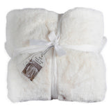 Luxury Faux Fur Throw Blanket - Cream