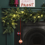 Pine Foliage Christmas Garland with Lights - 1.8m
