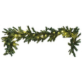 Pine Foliage Christmas Garland with Lights - 1.8m