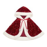Sequin Mrs Claus Cape