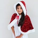 Sequin Mrs Claus Cape