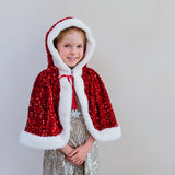 Sequin Mrs Claus Cape