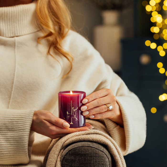 Arran Pomegranate & Plum Christmas Candle 20cl