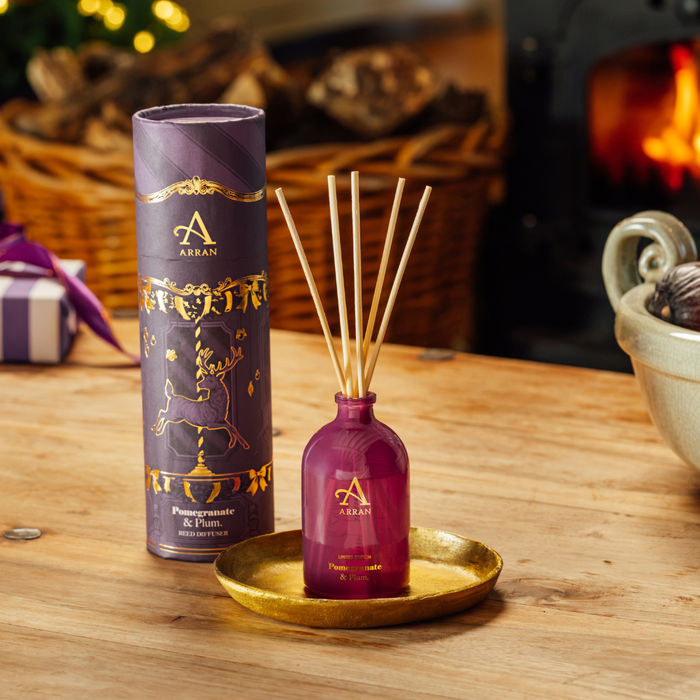 Arran Pomegranate & Plum Christmas Reed Diffuser 100ml