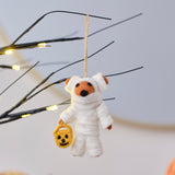 Felt Mummy Bear Hanging Halloween Tree Decoration