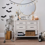 Black Light-Up Halloween Tree Decoration
