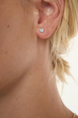 Spirit Heart Stud Earrings